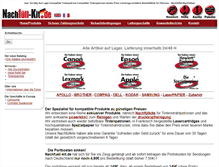 Tablet Screenshot of nachfuell-kit.de